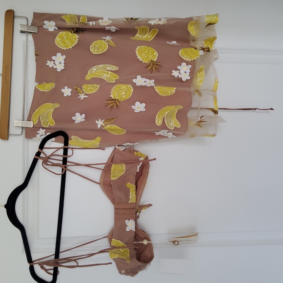 🍋For Love and Lemons 2 Piece Set - Skirt Size L, Top - M - Picture 6 of 16